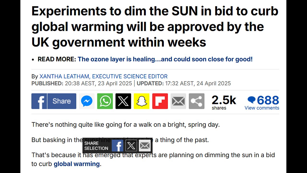 They're Trying to Dim the Sun – Here's Why It’s a Big Deal