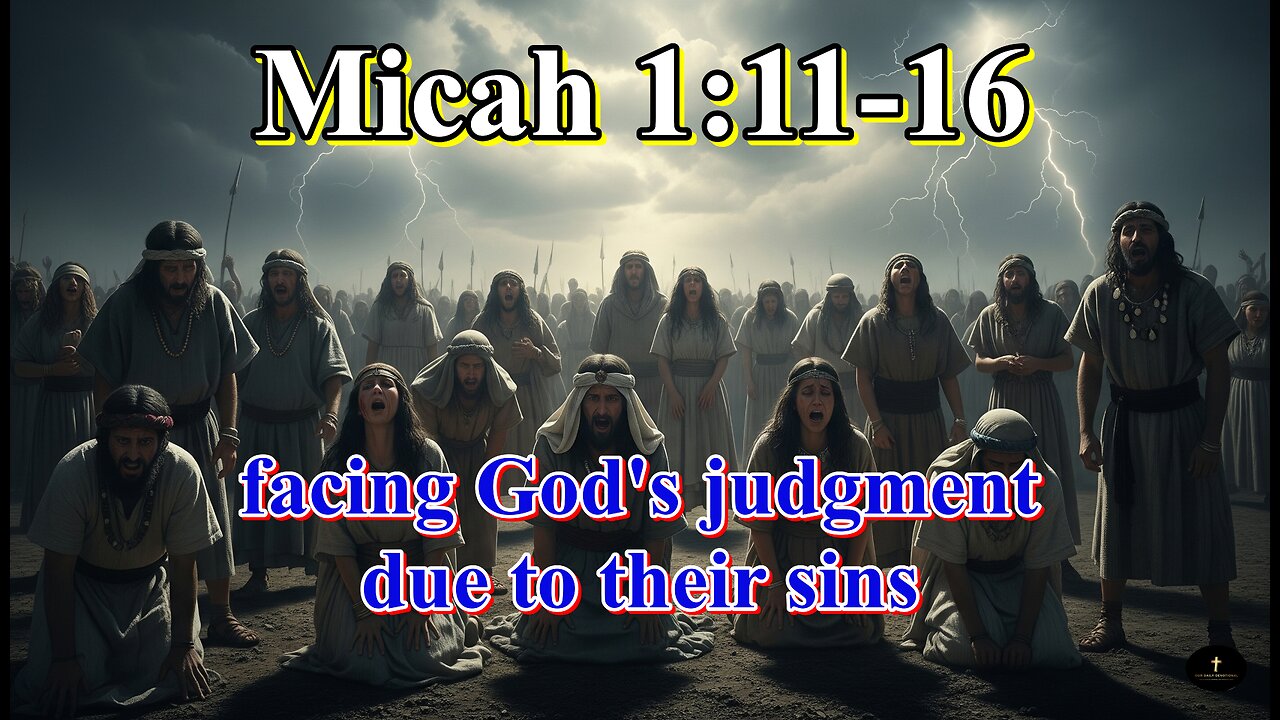 Micah 1:11-16, Saphir and Zaanan are warned of shame