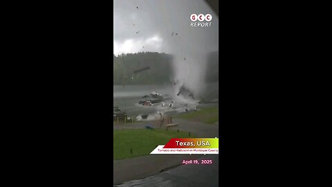 #USA #Texas #Montague #Tornado #Hail #SevereWeather2025 #Weather #TXwx #Climate #destruction #anomal