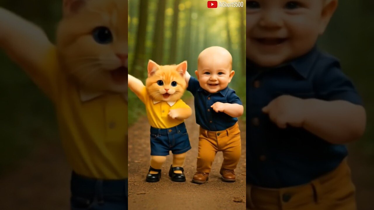 Cat Baby Funny Dance 😂