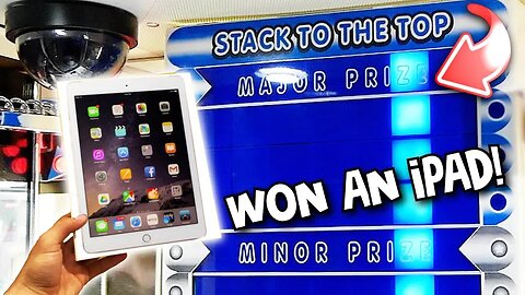 WINNING AN IPAD FROM STACKER!! || Arcade Games