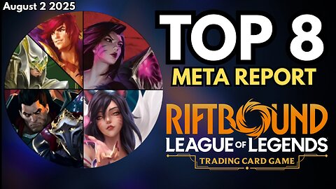Riftbound TCG: TOP 8 Decks & Meta Reports | Riftbound Weekly Tournament (August 2nd 2025)