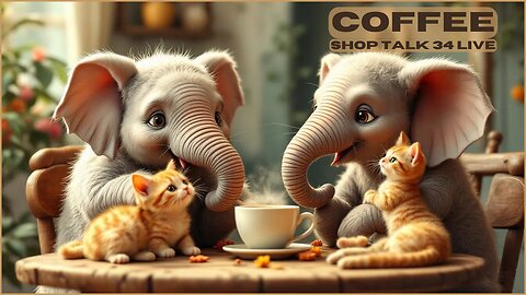 Coffee Shop Talk 34 LIVE | New Skunk Story, Kittens getting Braver & Black Ivory Coffee