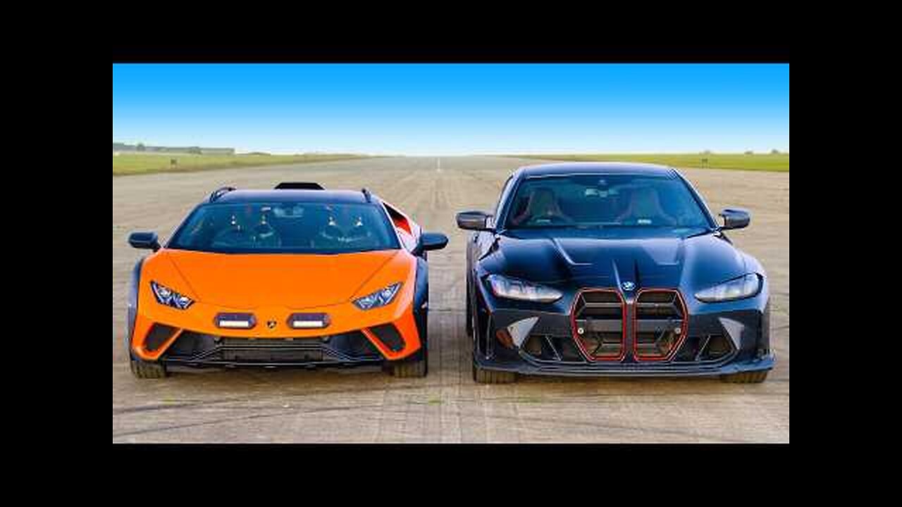 BMW M4 CS v Lambo Huracan: DRAG RACE