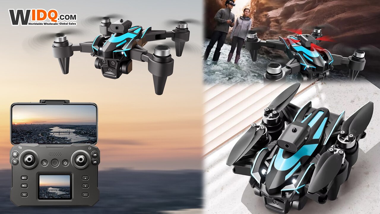 🚁 4K Triple-Lens 1800mAh Folding Drone with Obstacle Avoidance & FPV Fun! 🚀