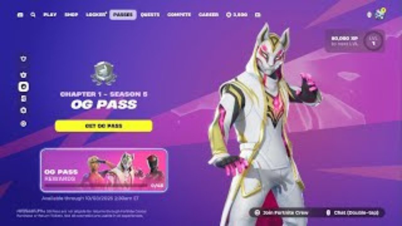 Fortnite|Chapter 1 - Season 5 OG Pass Review