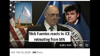 Nick Fuentes reacts to Tom Holman removing ICE from Minneapolis