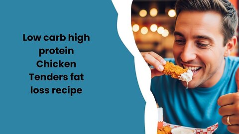 Low carb recipes |Chipotle honey chicken tender |chicken recipe|fried chicken