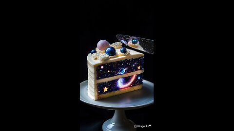 ASMR cake cutting video