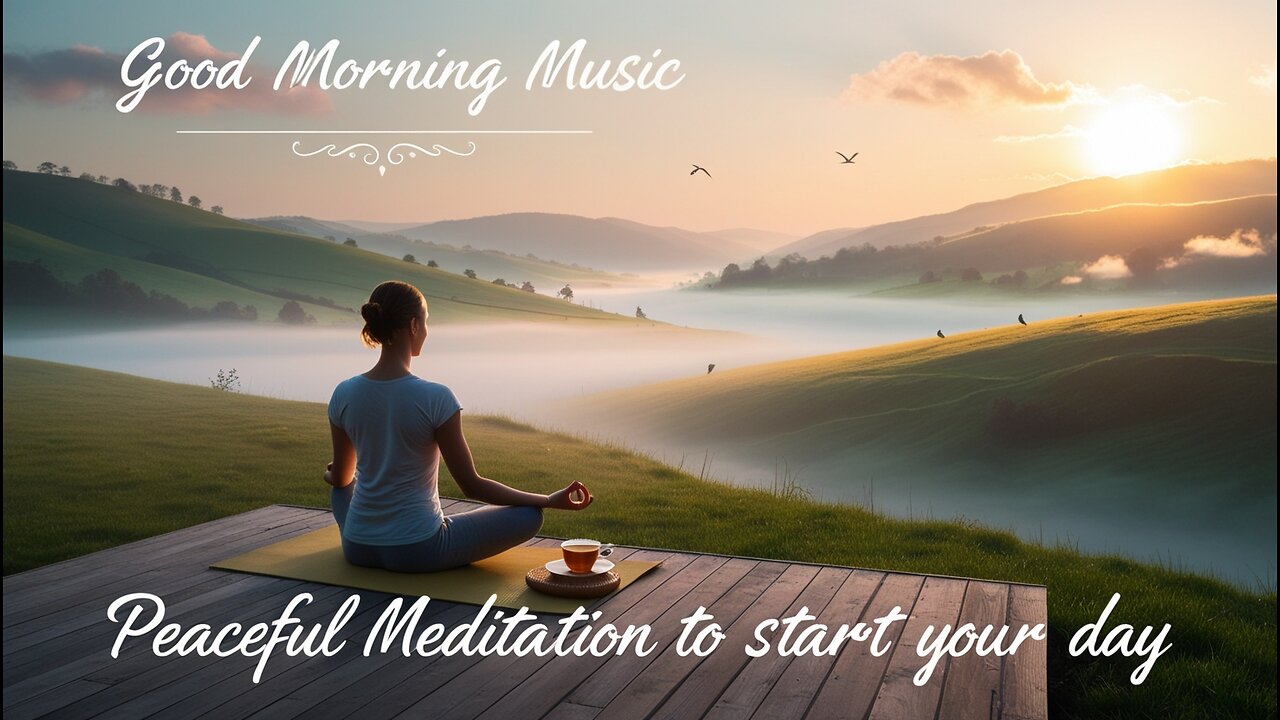 Morning Meditation Music ☼ Relaxing Music With Sunrise ☼ Peaceful Music For Waking Up 🌅🎶