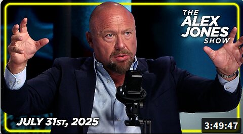 MUST-WATCH THURSDAY TRANSMISSION: Alex Jones Reports On Massive Developments In The Ongoing Epstein Case Coverup Firestorm! PLUS, US Senate Releases Docs Proving Hillary Knew Trump Was Innocent Of Russian Collusion & Worked With The FBI To Frame Him!