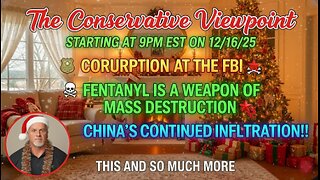 LIVE TONIGHT AT 9PM EST. ON THE CONSERVATIVE VIEWPOINT: WHAT'S GOING ON WITH THE FBI???