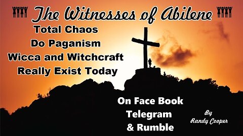 Total Chaos Does Paganism Wicca and Witchcraft Really Exist Today?
