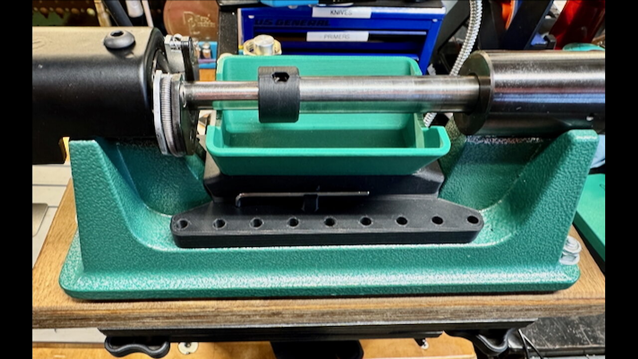 A 3D printed shavings catcher for the RCBS Case Trimmer