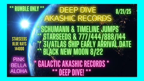 3I ATLAS Ship Arrives Early! * Black Moon * Schumann Timeline Jump * 888, 777, 444 & 144