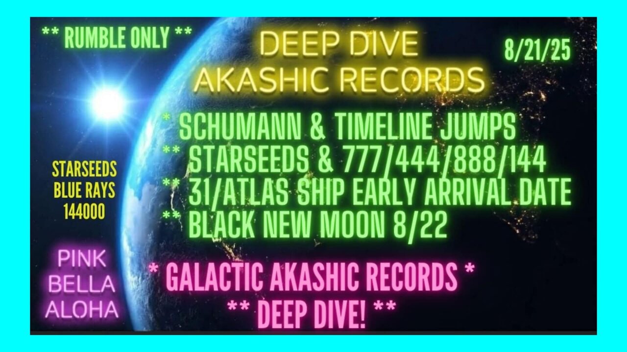 3I ATLAS Ship Arrives Early! * Black Moon * Schumann Timeline Jump * 888, 777, 444 & 144