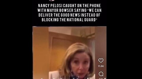 Anyone seen this? Nancy Pelosi on the Phone talking about the Blocking of the National Guard - Jan 6