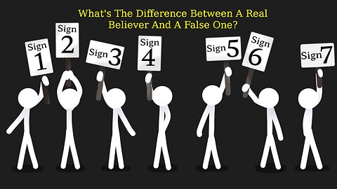 What's The Difference Between A Real Believer And A False One?