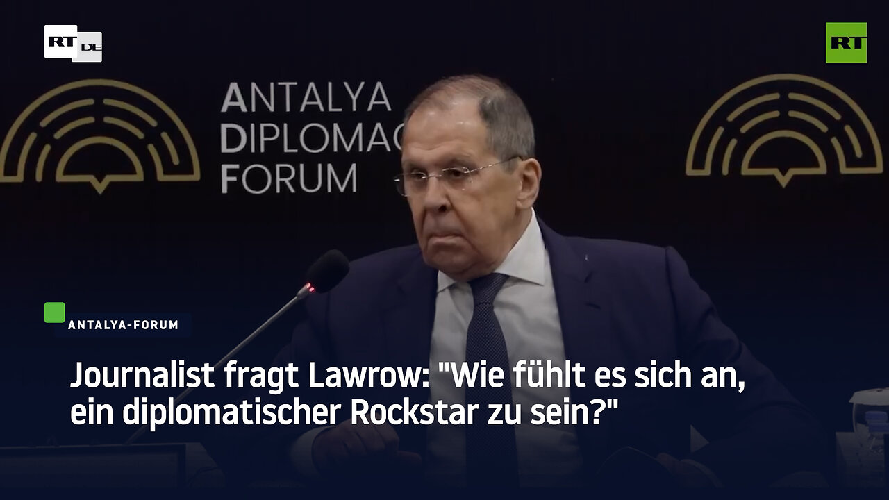Journalist fragt Lawrow: "Wie fühlt es sich an, ein diplomatischer Rockstar zu sein?"