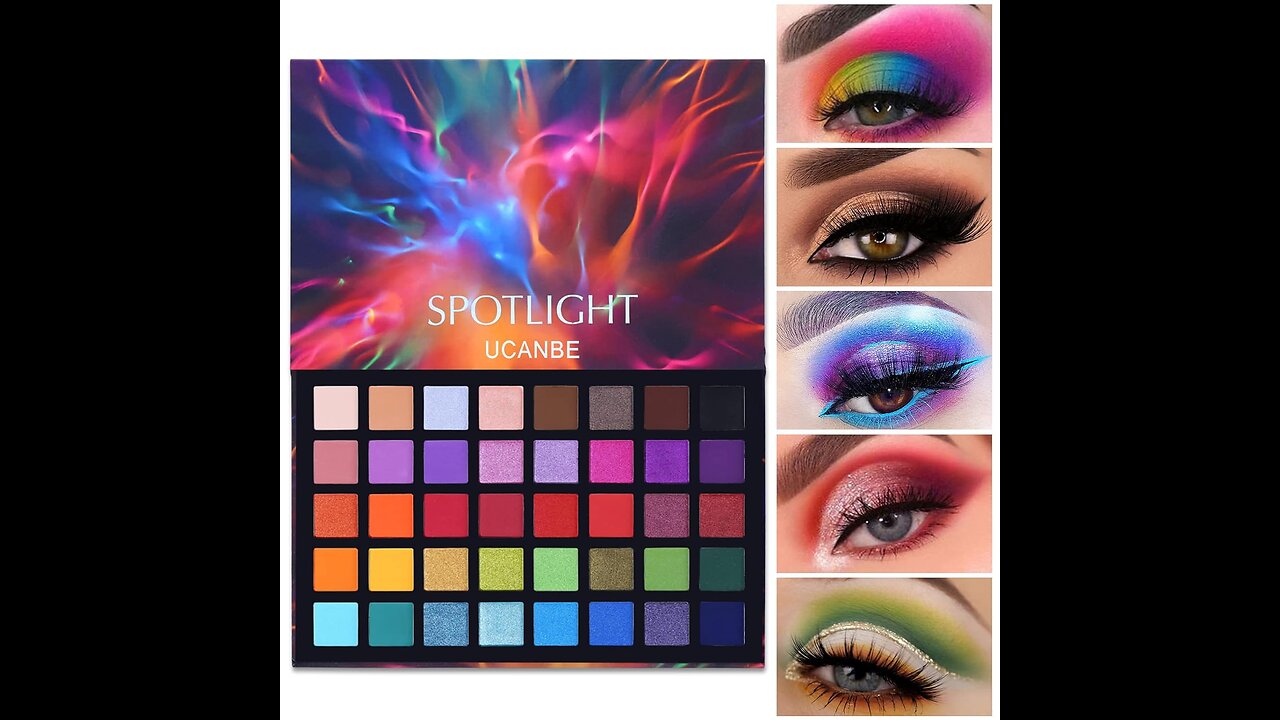 UCANBE Spotlight Eyeshadow Palette Professional 40 Color Eye Shadow