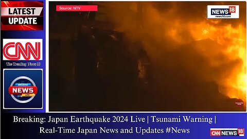 Breaking: Japan Earthquake 2024 Live | Tsunami Warning | Real-Time Japan News and Updates #News
