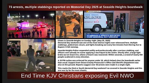 73 arrests, multiple stabbings reported on Memorial Day 2025 at Seaside Heights boardwalk
