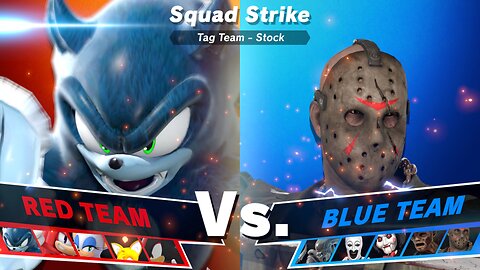 Team Sonic vs Team Horror Films - SSBU Squad Strike Quickie [CRASH]