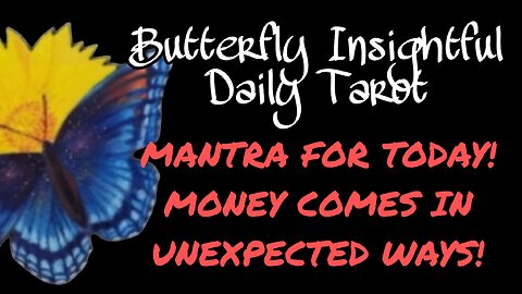 MANTRA FOR TODAY! MONEY COMES IN UNEXPECTED WAYS! #tarotreading #sun #insights #lifecoach #shorts