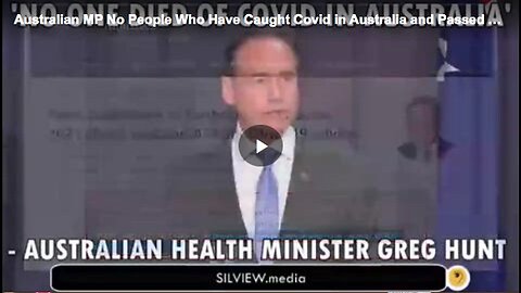"Australian Health Minister Greg Hunt Claims Zero COVID-19 Deaths in Australia"