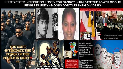 UNITED STATES INC FOREIGN PEDOS- YOU CANNOT INTIMIDATE THE POWER OF OUR PEOPLE IN UNITY