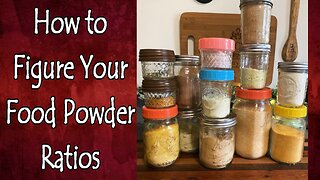 How to Figure Out Food Powder Ratios