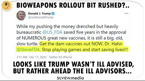 Pres Trump TURNS on pfizer & his own operation warp speed COVID 19 vaccine! w/ Mary Holland