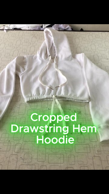 Premium French Terry Cropped Hoodie for Everyday Chic