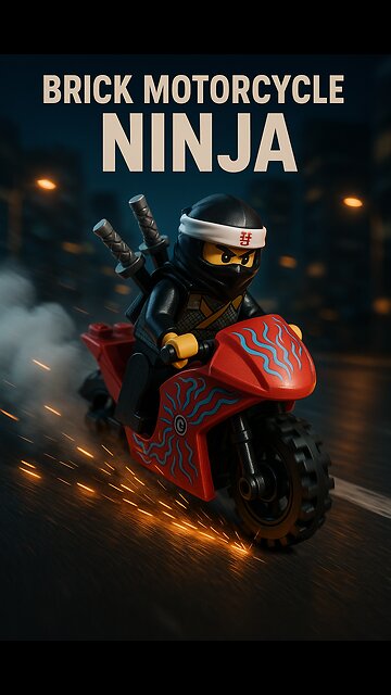 🔥 Brick Motorcycle Ninja | High-Speed LEGO unofficial Action! 🔥