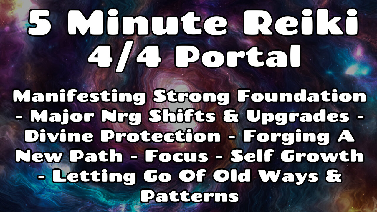 Reiki 4 -4 Portal💥Divine Protection - Growth & Upgrades - New Path - Strong Foundation - Focus✨💪🤍