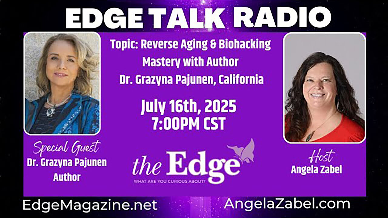 Reverse Aging & Biohacking Mastery with Author Dr. Grazyna Pajunen