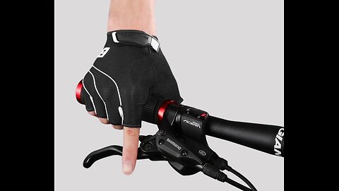 Summer Breathable Fingerless Cycling Sports Gloves, with Anti-Slip Shock-Absorbing Pad & Lightweight