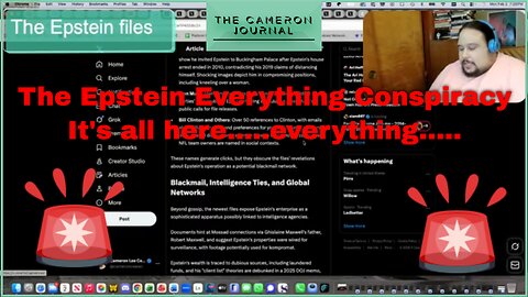 The Everything Epstein Conspiracy.....is REAL!?!?!? | The Cameron Journal Newshour