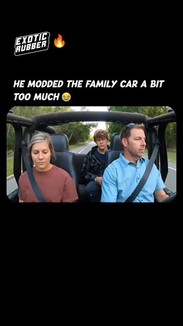 He_modded_the_family_car_a_bit_too_much