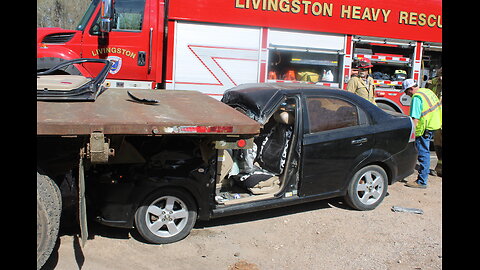 DRIVER CRITICAL AFTER SLAMMING INTO CARGO TRUCK, GOODRICH TEXAS, 03/17/25...