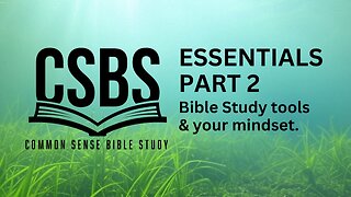 Bible Study Essentials part 2: References and Mindset