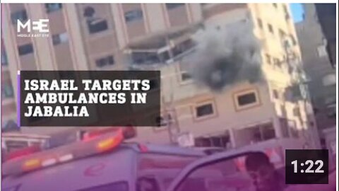 "Israeli Drones Attack Ambulances, Civilians in Jabalia Refugee Camp"