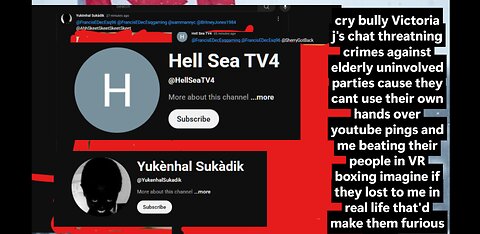 VICTORIA J THREATENING MY MOM OVER YOUTUBE PINGS CAUSE SAMMAN CANT FIGHT LOL