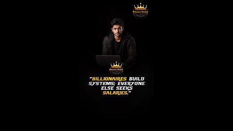 Build Systems, Not Just Salaries | #BillionaireMindset