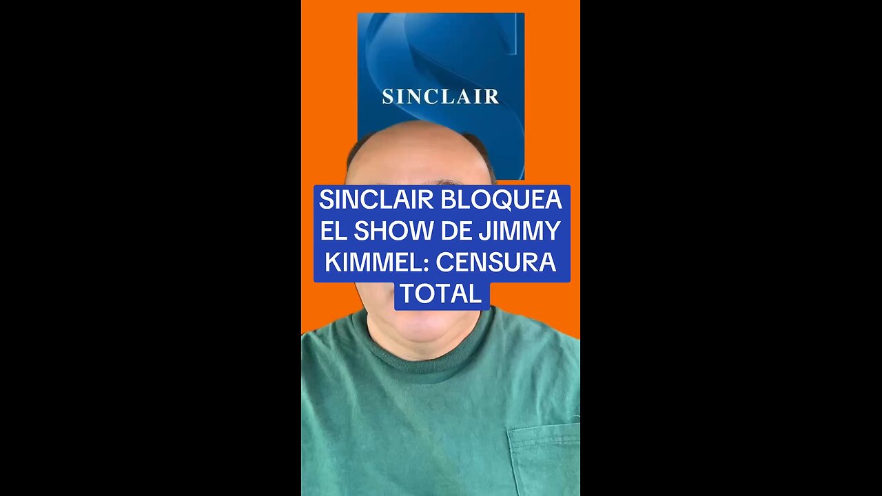 SINCLAIR BLOQUEA EL SHOW DE JIMMY KIMMEL: CENSURA TOTAL