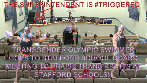TRANSGENDER OLYMPIC SWIMMER GOES TO STAFFORD SCHOOL BOARD TO PRAISE BOYS IN GIRLS BATHROOM POLICY!