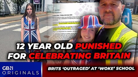 Brits fume as 12 year old PUNISHED for loving Britain as Dad TORCHES 'woke' school