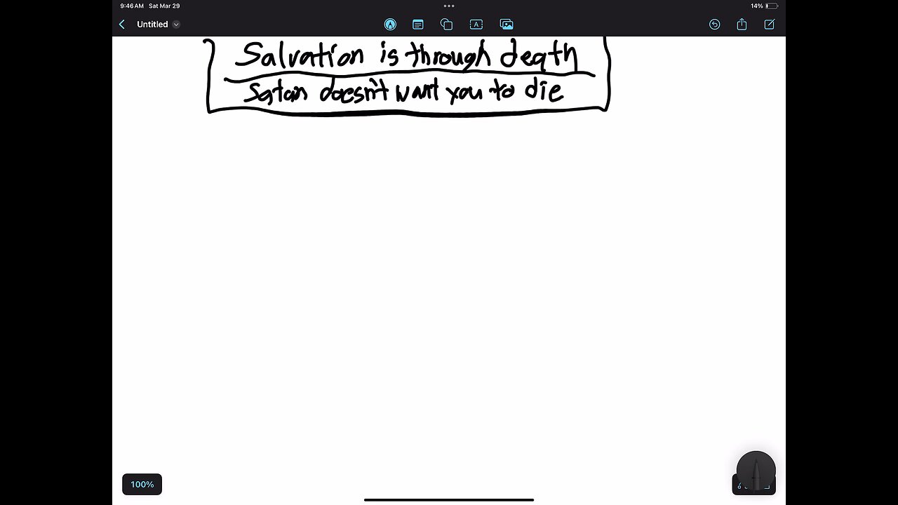 Satan doesn’t want you to ever die