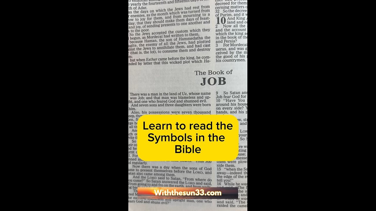 Learn to read the symbols in the Bible