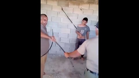 Palestinians beat a special needs boy with rubber hose for minor theft, neighbors laugh